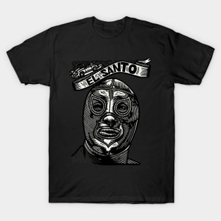 Feel-Ink Enmascarado Plata Mexican Wrestler Legend El Santo T-Shirt